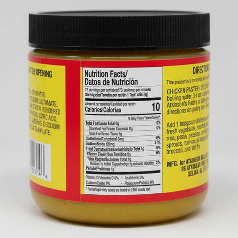 2 JARS Atkinson's Chicken Base Seasoning 1 lb made Pastry or Dumplings