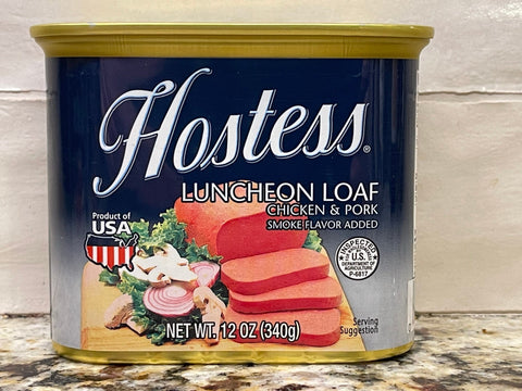 4 Cans of Hostess Luncheon Loaf Canned Meat, 12 oz