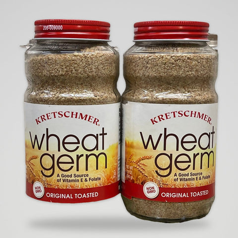 2 Jars of Kretschmer Original Toasted Wheat Germ, 12 oz