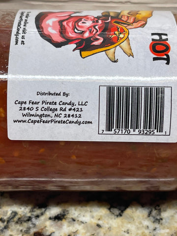 2 JARS Cape Fear Pirate Candy HOT Candied Habanero Bacon Salsa 16 oz Jar NC