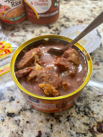 6 Cans of Great Value Fajita Seasoned Beef Strips in Sauce, 12 oz