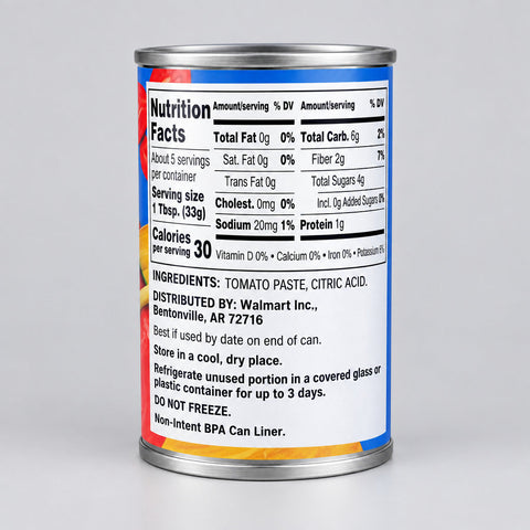 8 CANS Great Value Tomato Paste 6 oz Can pasta chili soup pizza salsa (Copy)