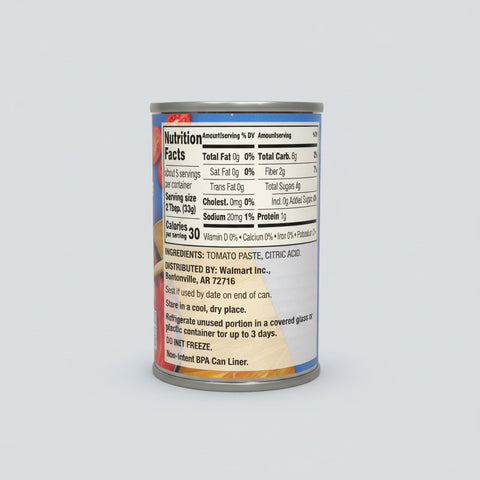 8 CANS Great Value Tomato Paste 6 oz Can pasta chili soup pizza salsa
