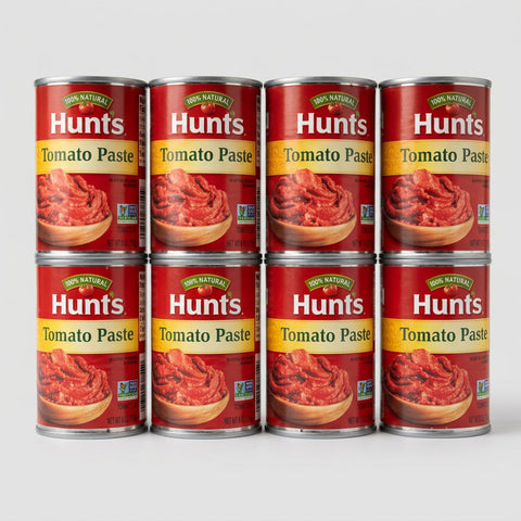 8 Cans of Hunts Tomato Paste 100% Natural Tomatoes, 6 oz