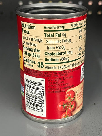 8 Cans of Hunts Tomato Paste Basil Garlic Oregano 100% Natural, 6 oz