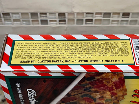 3 PACK Old Fashion Claxton Regular Fruitcake 1 pound Fruit Cake Log