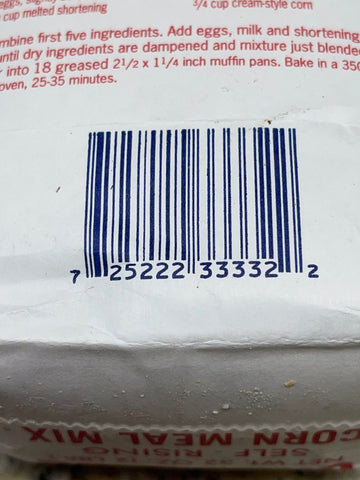 2 Bags of King Roller Mills Cherokee Self Rising White Corn Meal, 2 lb