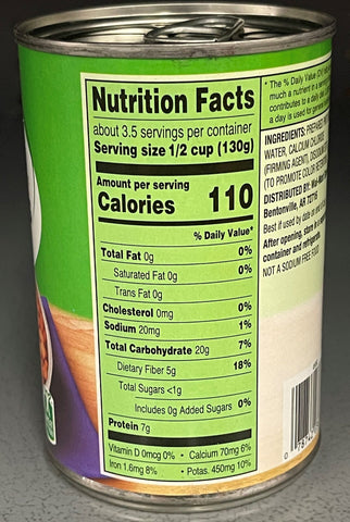 6 Cans of Great Value No Salt Added Pinto Beans, 15.5 oz