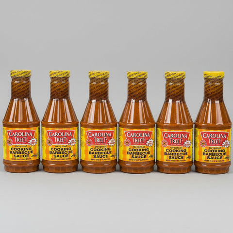 6 BOTTLES Carolina Treet BBQ Sauce Dip Grilling Eastern NC Pork Shoulder Pit