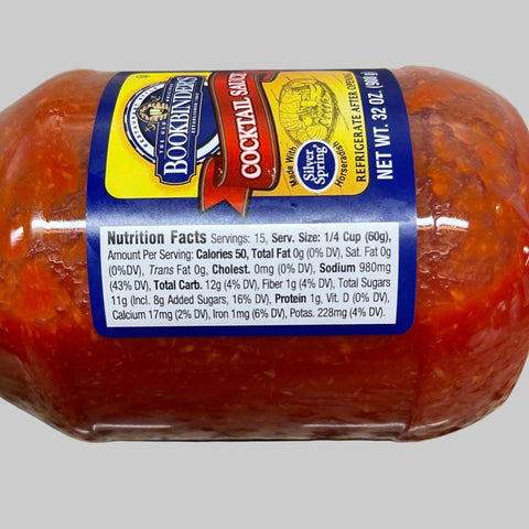 TWO JARS BOTTLES Bookbinder's Cocktail Sauce Seafood 32 Oz shrimp fish clams