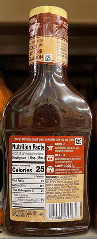 Lawry's Hickory Brown Sugar Marinade, 12 fl oz
