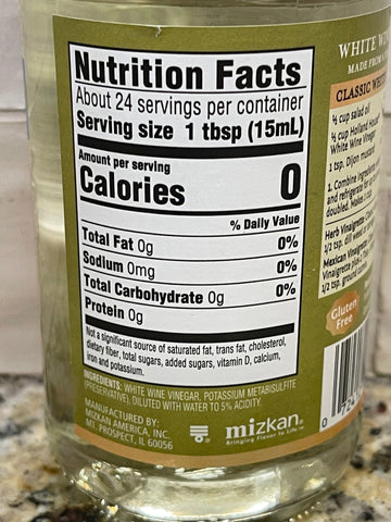 3 Bottles of Holland House White Wine Vinegar, 12 oz