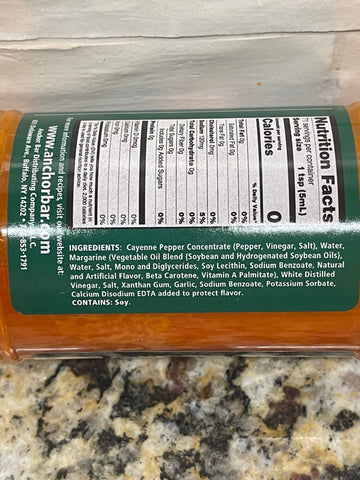 3 Bottles of Anchor Bar Medium Wing Sauce, 16 oz