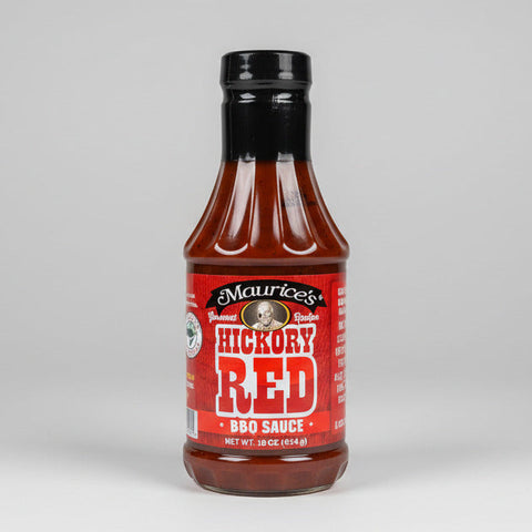 2 BOTTLES Maurice's Gourmet Blend Hickory Red BBQ Sauce 16 oz Ribs Pork