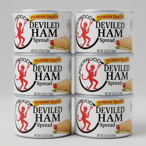 6 Cans Underwood Deviled Ham Spread 4.25 oz Can