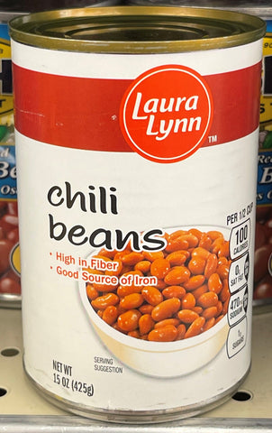 6 Cans of Laura Lynn Chili Beans, 15 oz