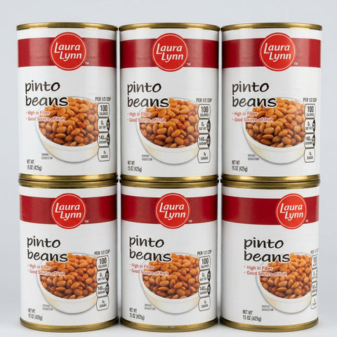 6 Cans of Laura Lynn Pinto Beans, 15 oz