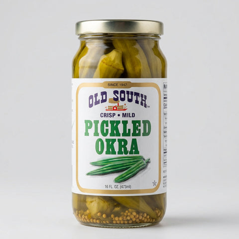 Old South Crisp Mild Pickled Okra, 16 oz