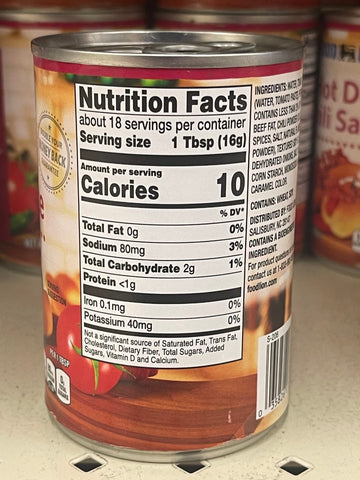 6 Cans of Food Lion Hot Dog Chili Sauce, 10.5 oz