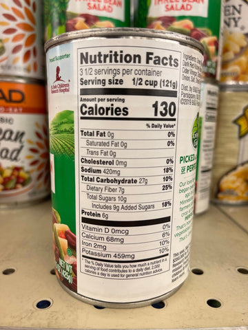 6 Cans Green Giant 3 Bean Salad 15 oz Can