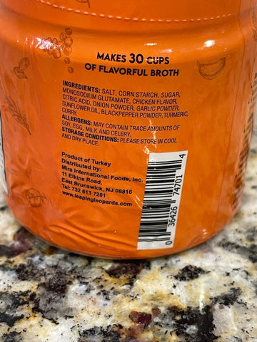 4 JARS Leaping Leopard Chicken Flavored Bouillon 4.4 oz Stock Soup (Copy) (Copy)