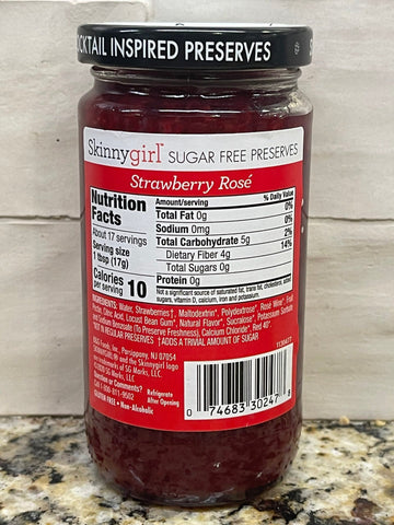 Skinnygirl Sugar Free Strawberry Rosé Cocktail Inspired Preserves, 10 oz