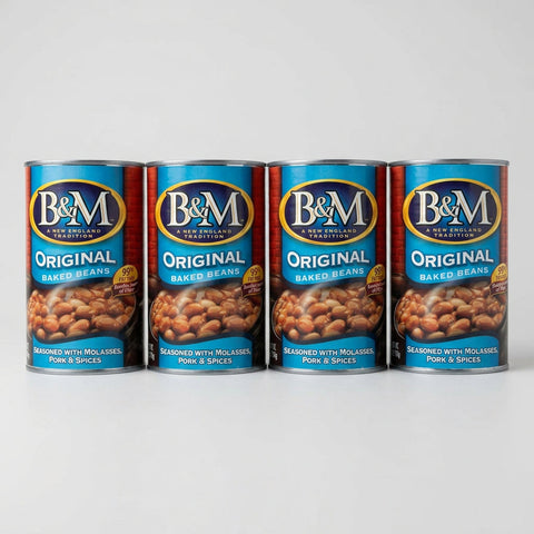 4 Cans of B&M Original Brick Oven Baked Beans, 28 oz