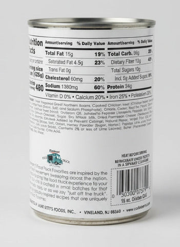 4 Cans of Castleberry's Food Truck Adobo Lime White Chicken Chili, 15 oz