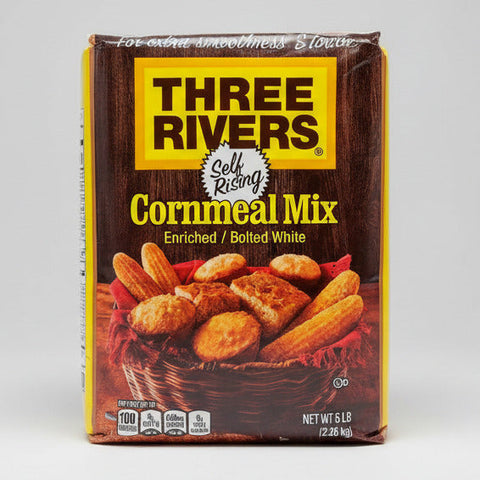 5 lb BAG White Lily Enriched Three Rivers Cornmeal Mix Self-Rising