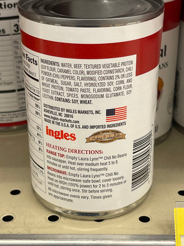 6 Cans of Laura Lynn Chili with No Beans, 15 oz
