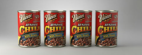 4 CANS Vietti All Natural Chili with Beans 15 oz beef quesadilla