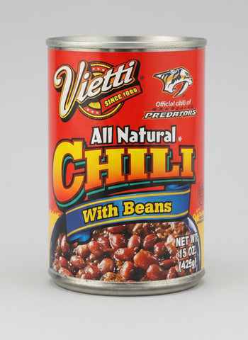 4 CANS Vietti All Natural Chili with Beans 15 oz beef quesadilla