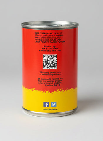 4 CANS Vietti All Natural Chili with Beans 15 oz beef quesadilla