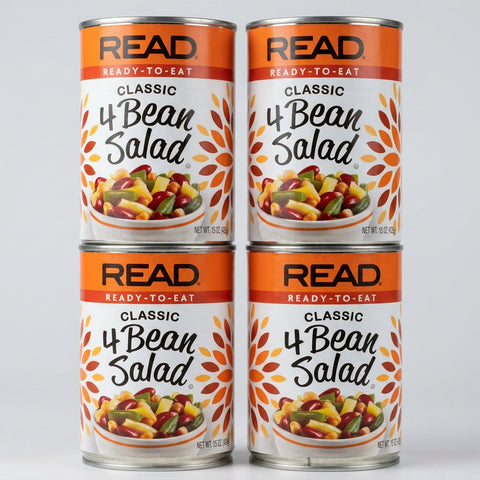 4 Cans Read Ready to Eat 4 Beans Salad 15 oz Can