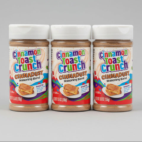 3 JARS Cinnamon Toast Crunch Cinnadust Blend 5.5 ounce bottle