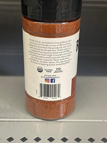 2 Jars of Rib Rack Original BBQ Dry Rub Seasoning Spice, 5.5 oz