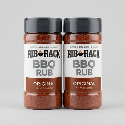2 Jars of Rib Rack Original BBQ Dry Rub Seasoning Spice, 5.5 oz