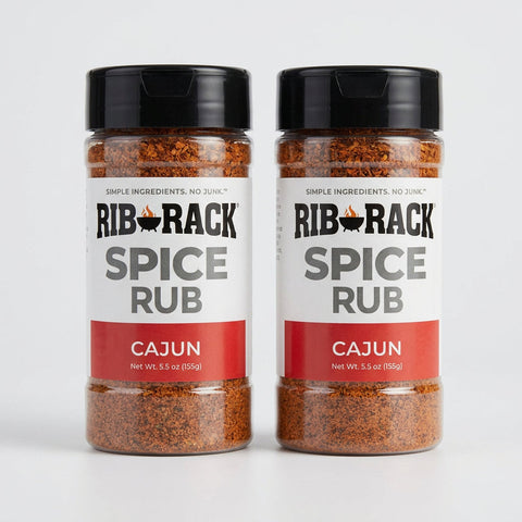 2 Jars of Rib Rack Cajun Spice Rub Seasoning, 5.5 oz