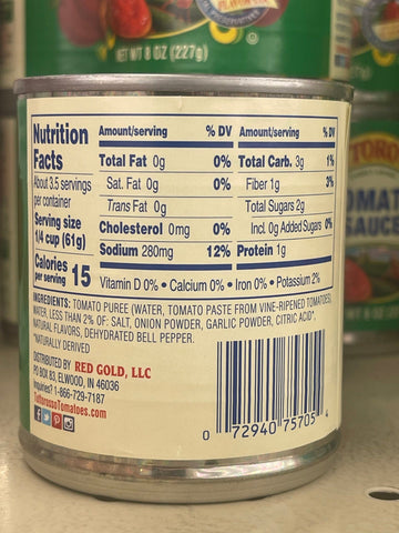 6 Cans of Tuttorosso Tomato Sauce, 8 oz