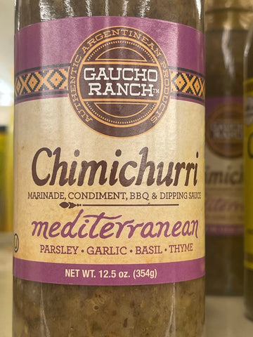 Gaucho Ranch Chimichurri Mediterranean Marinade Sauce 12.5 oz