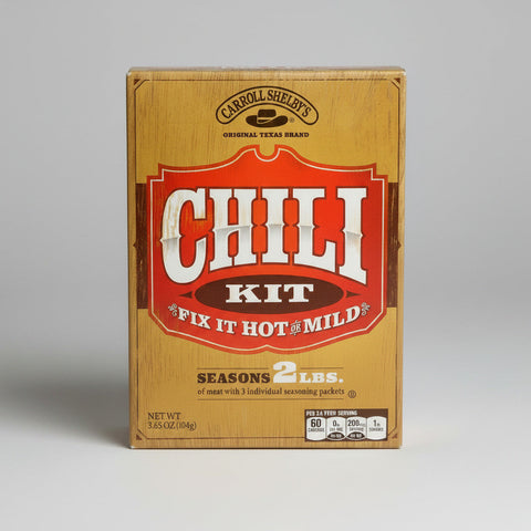 4 BOXES Carroll Shelby's Chili Kit Starter Mix 3.65 oz Base