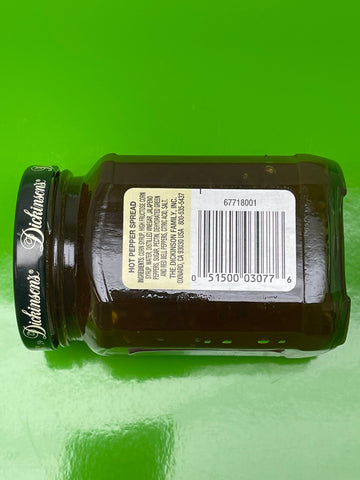 Dickinson's Hot Pepper Spread 9.5 Oz Jar Relish Sandwich