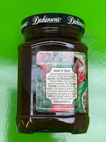 Dickinson's Hot Pepper Spread 9.5 Oz Jar Relish Sandwich