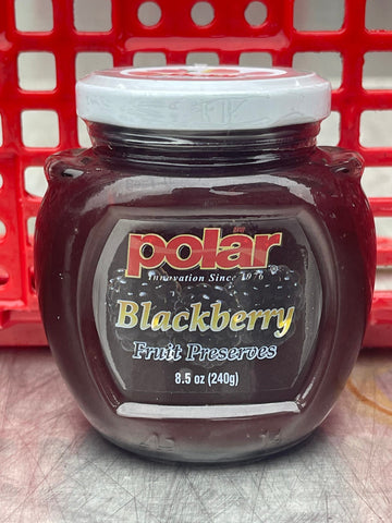 4 JARS Polar Blackberry Fruit Preserves 8.5 oz jar Blackberries Jam Jelly
