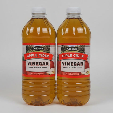 2 Bottles Old Style Apple Cider Vinegar 32 oz 5% Detox Salad Pickle