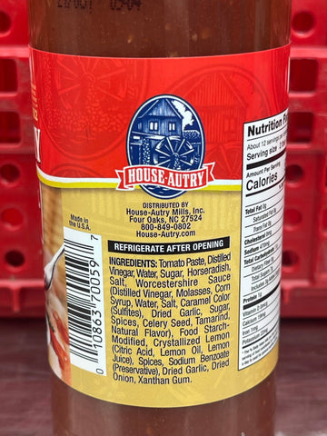 House Autry Cocktail Sauce 10.5 Oz shrimp clams oysters crab cakes fish burgers