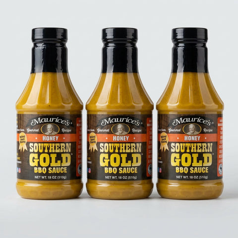 3 Bottles of Maurice's Honey Southern Gold BBQ Sauce, 18 oz
