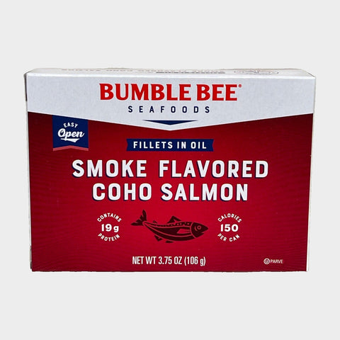 6 Packs Bumble Bee Smoke Flavored Coho Salmon Fillets in Oil 3.75 oz