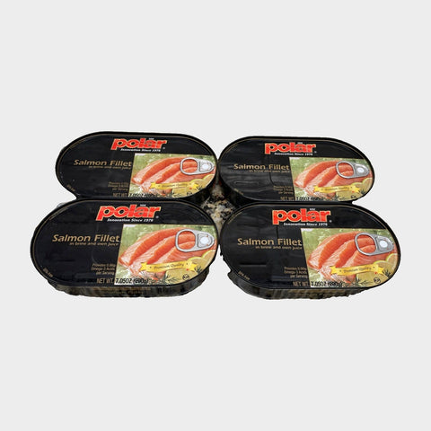 4 Packs of MW Polar Skinless and Boneless Salmon Fillets, 7.05 oz