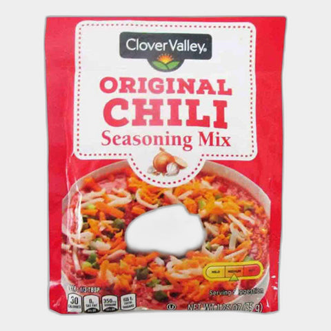 6 Packets Clover Valley Original Chili Seasoning Mix, 1.25 oz